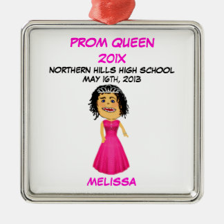 Custom High School Prom Queen Cartoon Metal Tree Decoration