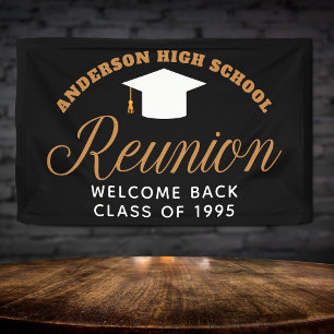Custom High School Reunion Party Welcome Banner