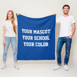 Custom High School Spirt Flag Fleece Blanket