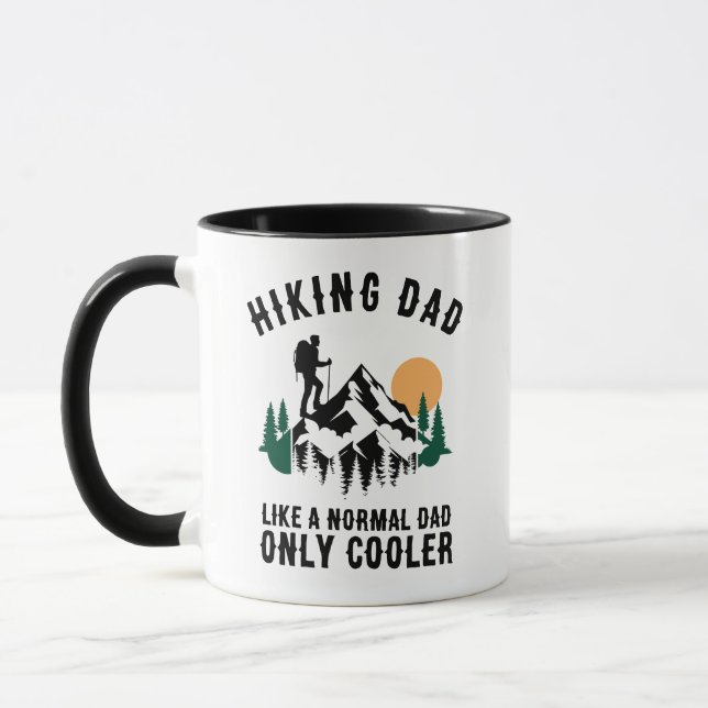 Custom Hiking Dad Like A Normal Dad Only Cooler Mug (Left)
