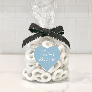 Custom His and Her Favourite Wedding Heart Sticker