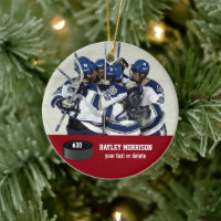 Custom Hockey Photo Player Name, Team & Number