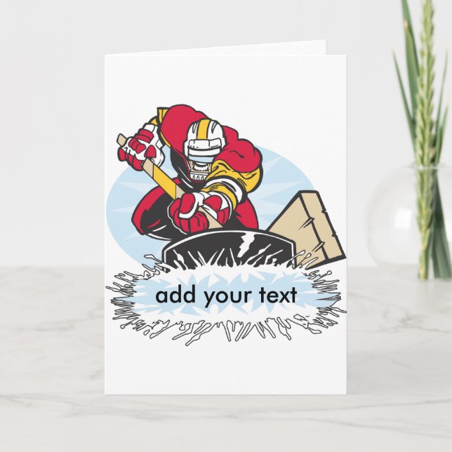 Custom Hockey Player Card (Front)