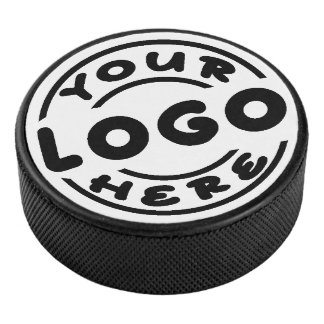 Custom Hockey Puck - Personalized Text Logo Gift