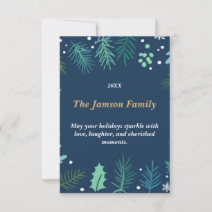Custom Holiday Card   Elegant Christmas Greeting 