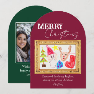 Custom Holiday Card Featuring Your Child's Artwork