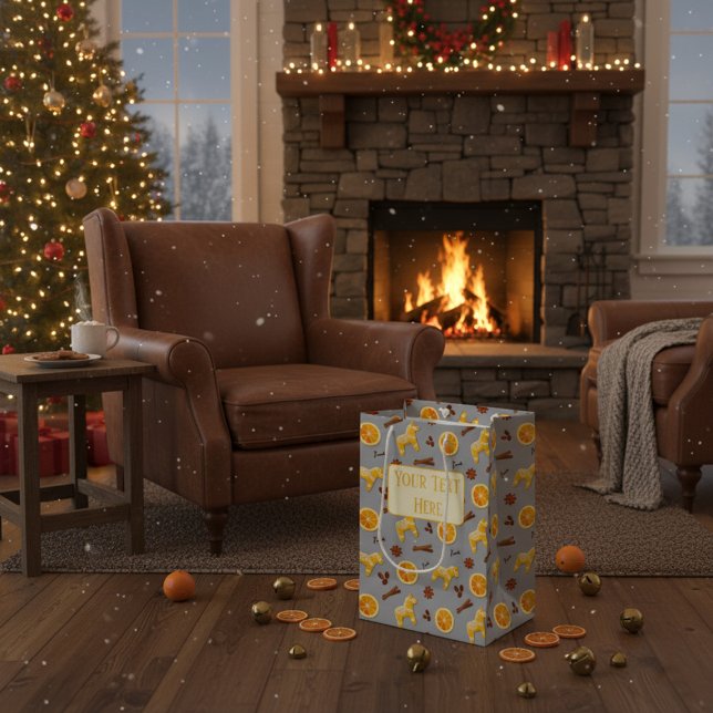 Custom Holiday Paper Bag with Gingerbread (Creator Uploaded)