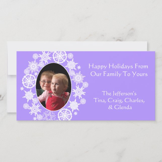 Custom Holiday Photo Card (Front)