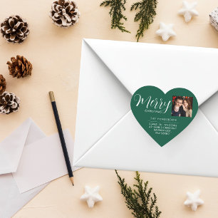 Custom Holiday Return Address Label Add Your PHOTO