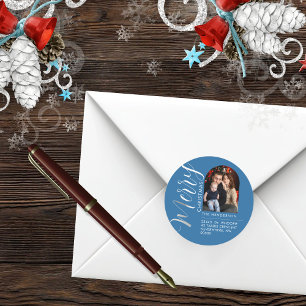 Custom Holiday Return Address Label Add Your PHOTO