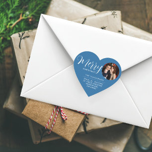 Custom Holiday Return Address Label Add Your PHOTO