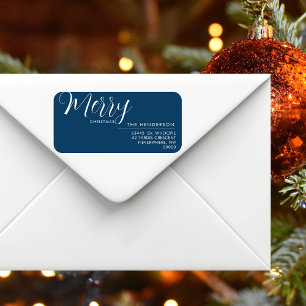 Custom Holiday Return Address Label Personalised