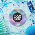 Custom Holographic Crafts Party Paper Plate<br><div class="desc">Your Business Logo Custom Holographic Crafts Party Colourful Paper Plates for birthdays or corporate celebrations</div>