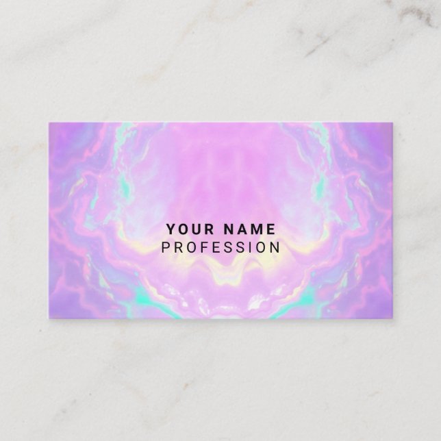 Custom Holographic Eyecatching Business Card (Front)