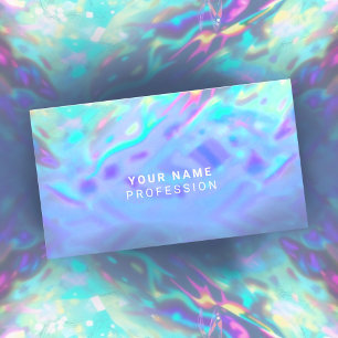 Custom Holographic Iridescent Business Card