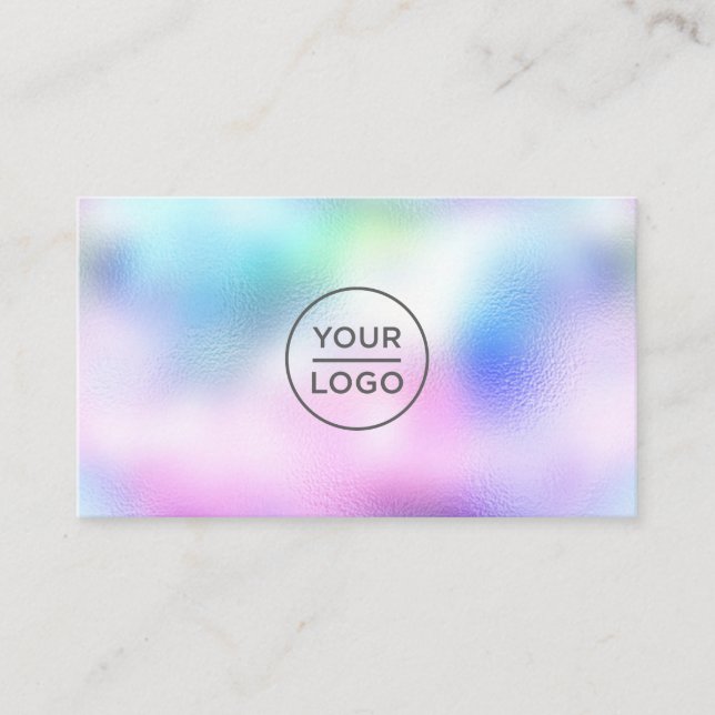 Custom holographic logo business card (Front)