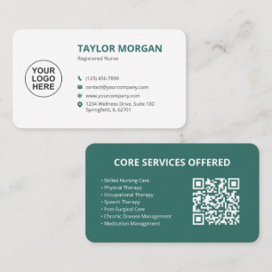 Custom Home Health/Care Business Card