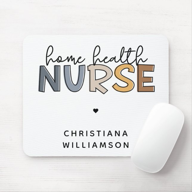 Custom Home Health Nurse Appreciation Gifts Mouse Mat (With Mouse)