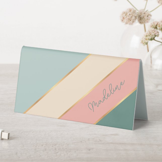 Custom Home Office Employee Desk Name Plate (In SItu (Table))