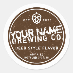 Custom Homebrew Beer Labels - Change words colours