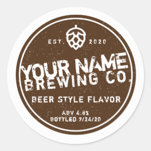 Custom Homebrew Beer Labels - Change words colours