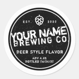 Custom Homebrew Bottle Labels - Add your own words