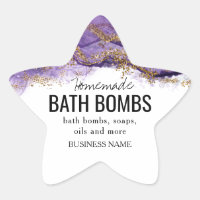 custom homemade bath bombs label