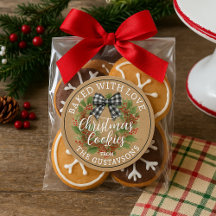 Custom Homemade Christmas Cookies Label Roll