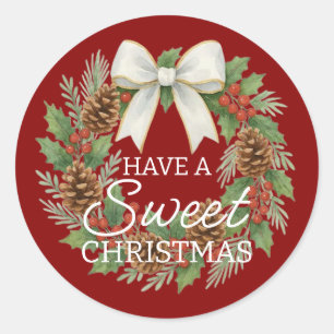 Custom Homemade Christmas Cookies Label Sheet