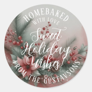 Custom Homemade Christmas Cookies Label Sheet