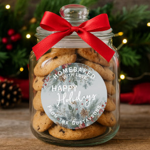 Custom Homemade Christmas Cookies Label Sheet