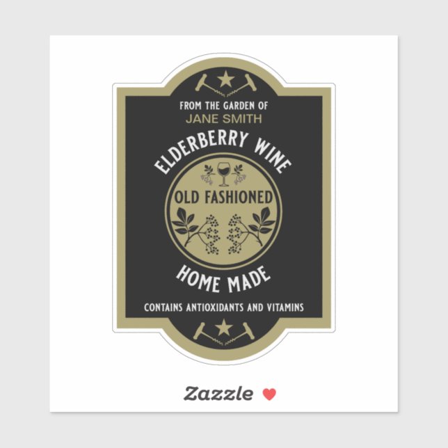 Custom Homemade Elderberry (Sheet)