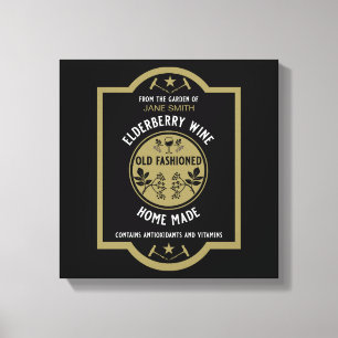 Custom Homemade Elderberry Canvas Print