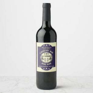 Custom Homemade Elderberry Wine Label