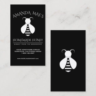 Custom Homemade Honey Bee Business Card