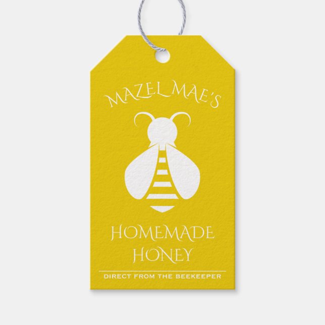 Custom Homemade Honey Bee Labels (Front)