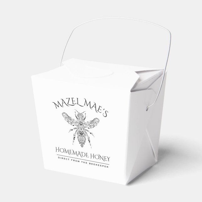 Custom Homemade Honey Favour Box (Front Side)