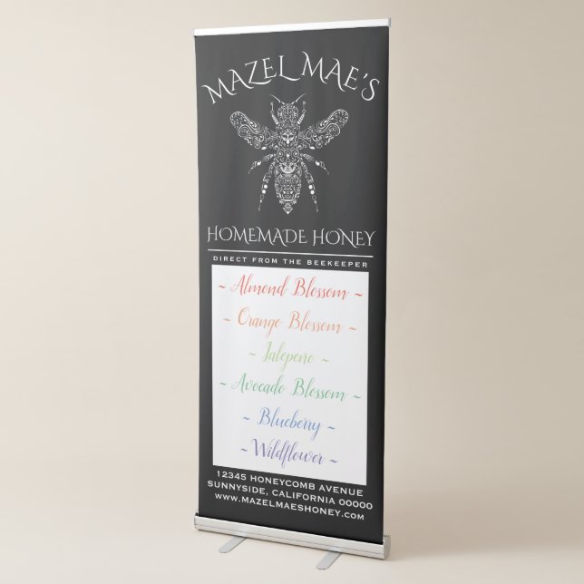 Custom Homemade Honey Flavours Retractable Banner (3/4)
