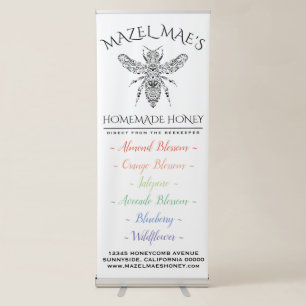 Custom Homemade Honey Flavours Retractable Banner