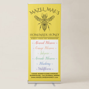Custom Homemade Honey Flavours Retractable Banner