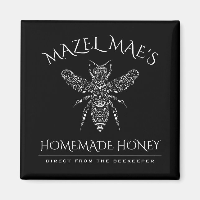 Custom Homemade Honey Magnet (Front)