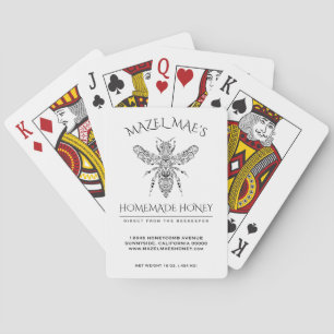 Custom Homemade Honey Playing Cards