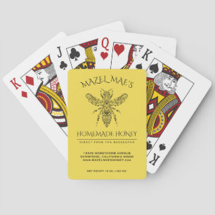 Custom Homemade Honey Playing Cards