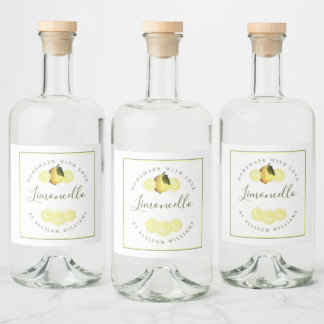 Custom Homemade Limoncello Label