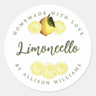 Custom Homemade Limoncello Label