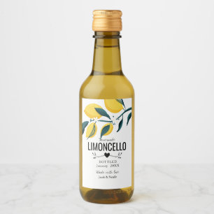 custom homemade limoncello wedding favour liquor b wine label