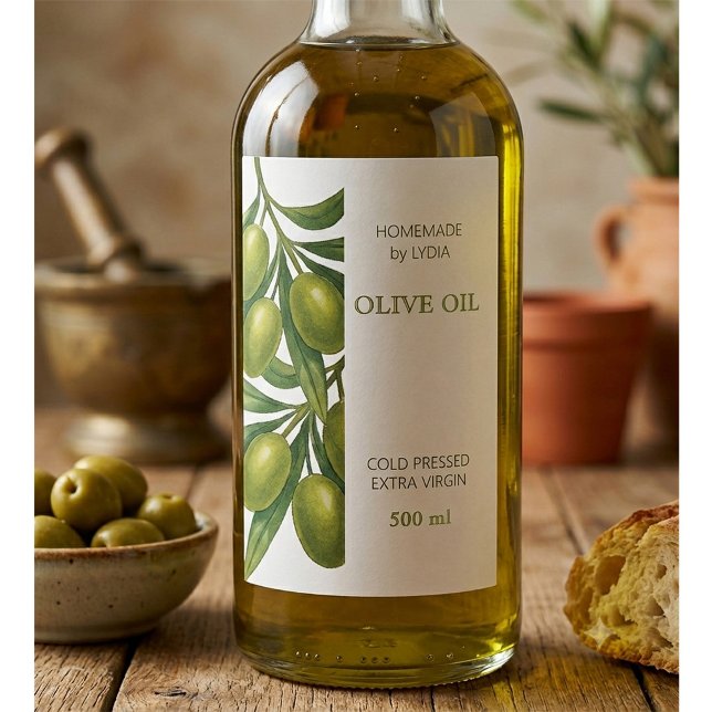 Custom Homemade Olive Oil Label (Creator Uploaded)