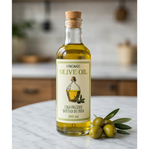 Custom Homemade Olive Oil Label