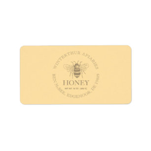 Custom Honey Business Promotional Label