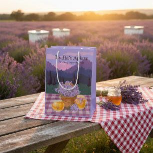 Custom Honey & Lavender Gift Paper Bag